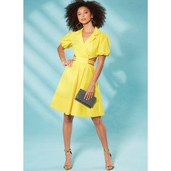 McCalls Sewing Pattern M8361 R11713 Shirt Dress Cut Out Waist Misses Size 12-20 - Picture 6 of 7